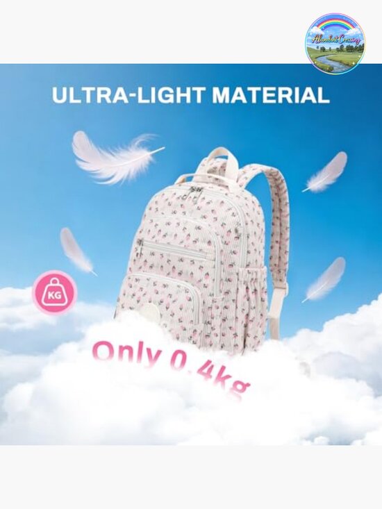 Corduroy Mini Backpack for Women with Wallet and Luggage Strap main image 7